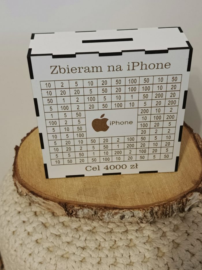 Skarbonka zbieram na iPhona 4000 zł - obrazek 3
