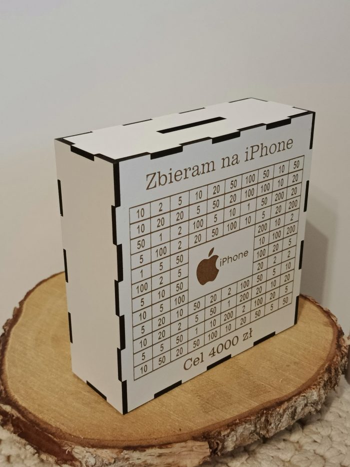 Skarbonka zbieram na iPhona 4000 zł