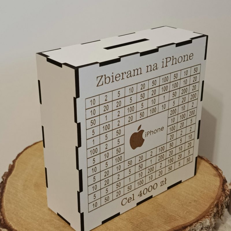 Skarbonka zbieram na iPhona 4000 zł